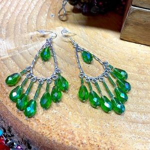 Beautiful Crystal Earrings 925 Ear Wires